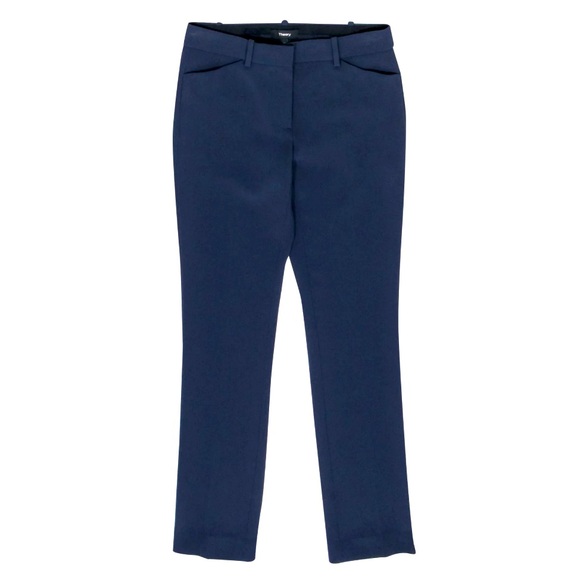 Theory Pants - Theory Dark Blue Trousers Size 10